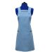 Грегорі Текстиль 00492 блакитний фартух подвійний для прибиральниці, розмір L, 1 шт