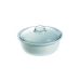 Pyrex IC1RC24 Кругла керамічна біла каструля зі скляною кришкою, 2.5 л, 1 шт