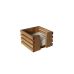 Подставка деревянная 14.5х14.5х9 см для салфеток, 01348