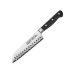 Нож Сантоку, лезвие грантон, 18 см, Winco, Acero, черный, KFP-70