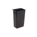 Пластиковое мусорное ведро Winco 34x22х50 см для сервировочной тележки 10440, черное, UC-RB