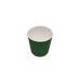 07238 Паперовий зелений стакан гофрований, 110 мл, 25 шт/уп
