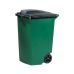 27038 Зеленый мусорный бак с педалью, пластик, 100 л, 1 шт