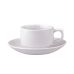 Alt Porcelain F0996+F0998-6 Чашка чайна з блюдцем 200мл, біла