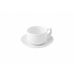 Alt Porcelain F2076+F0998-6 Чашка чайная с блюдцем 250мл, белая