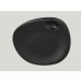 Блюдо асиметричне плоске 31 см, RAK Porcelain, Neo Fusion чорна ширина 26.5 см, NFNBFP31BK