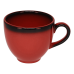 Чашка для кави 200 мл, RAK Porcelain, Lea червона з чорним обідком, LECLCU20RD