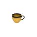 Чашка для кави 200 мл, RAK Porcelain, Lea жовта з чорним обідком, LECLCU20NY