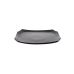 33516 Прямоугольная керамическая черная тарелка подставная, 215х160 мм, 1 шт