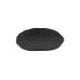 33546 Кругла керамічна чорна тарілка основна, діаметр 285 мм, 1 шт