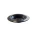 33564 Кругла керамічна чорна тарілка глибока, діаметр 200 мм, 1 шт