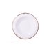 33565 Круглая керамическая белая тарелка глубокая, диаметр 200 мм, 1 шт