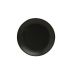 Тарелка Porland 240 мм фарфоровая, черная, круглая, 33656