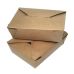 BIOPACK SMB01KEC Прямоугольный коричневый бумажный контейнер, 110.5х89х63.5 мм, 180 шт/уп