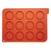 Silikomart WOP01/C Силиконовый красный коврик для макаронс, 400x300х1.5 мм, 1 шт