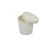 SafePro SP100 Паперова біла супова ємність з кришкою, 90х72х84 мм, 360 мл, 25 шт/уп