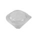 71857 Прямоугольный прозрачный салатник с крышкой, полистирол, 173х171х95 мм, 1000 мл, 50 шт/уп
