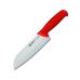 Нож Сантокy, лезвие грантон, 18 см, Ambrogio Sanelli, Supra, красный, S350.018R