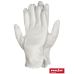 Reis RMICRON (8) Перчатки для официанта трикотажные белые с напылением размер 8 12 пар