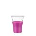 Склянка с силіконовим чохлом, 220 мл, Bormioli Rocco, Cappuccino, рожева, 430410BL8321990