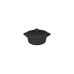 Кастрюля фарфоровая мини 112 мл, RAK Porcelain, Chefs Fusion с крышкой черная 8.5х4 см, CFRD09BK