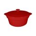 Кастрюля фарфоровая с крышкой 4600 мл, RAK Porcelain, Chefs Fusion круглая красная 28 см, CFRD28BR