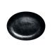 Тарелка овальная 36x27 см, RAK Porcelain, Karbon черная фарфоровая, KRNNOP36