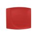 Тарілка плоска з асиметричним бортом 32х29 см, RAK Porcelain, Neo Fusion квадратна червона, NFMZSP32BR