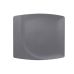 Тарілка плоска з асиметричним бортом 32х29 см, RAK Porcelain, Neo Fusion квадратна сіра, NFMZSP32GY
