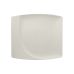 Тарілка плоска з асиметричним бортом 32х29 см, RAK Porcelain, Neo Fusion квадратна пісочна, NFMZSP32WH
