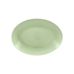 Фарфоровая овальная тарелка, RAK Porcelain, Vintage 32x23 см, зеленая, VNNNOP32GR