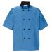 Happy Chef 505 Синій кухарський кітель з коротким рукавом, розмір М, 1 шт
