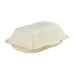Amelon 000218 Прямокутний білий глибокий Еко ланч-бокс, кукурудзяний крохмаль, 220х150х50 мм, 100 шт/уп