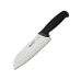 Нож Сантокy, лезвие грантон, 18 см, Ambrogio Sanelli, Supra, черный, S350.018