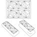 Pavoni TOP03S Силіконова форма для декорування верхнього шару кондитерських виробів, ICEBERG 24 x 17,5 см