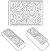 Pavoni TOP04S Силіконова форма для декорування верхнього шару кондитерських виробів, CIRCLE 24 x 17,5 см